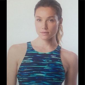 NWT Aqua Elite High Neck Swim or Exercise Top
